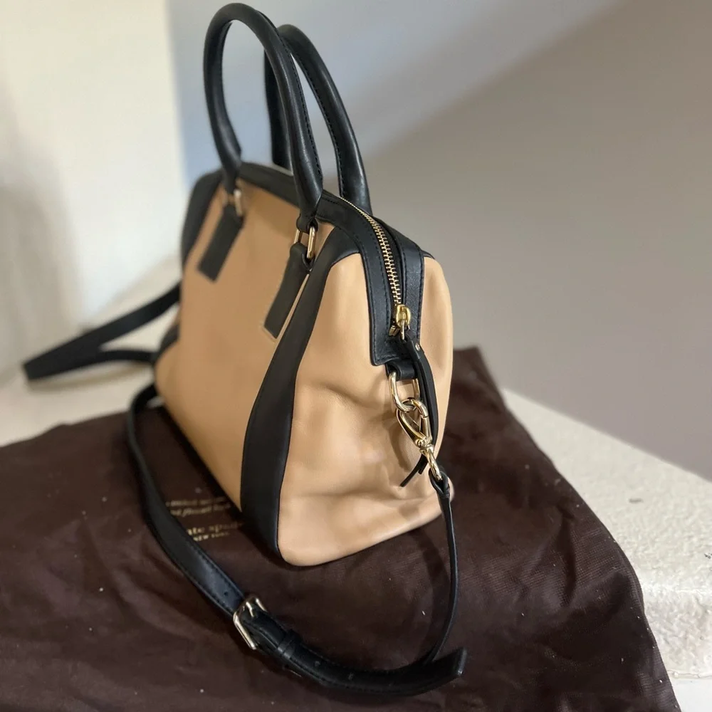 Kate Spade NY Two Tone Hudson Street Blake Cruiser Handbag Satchel Purse